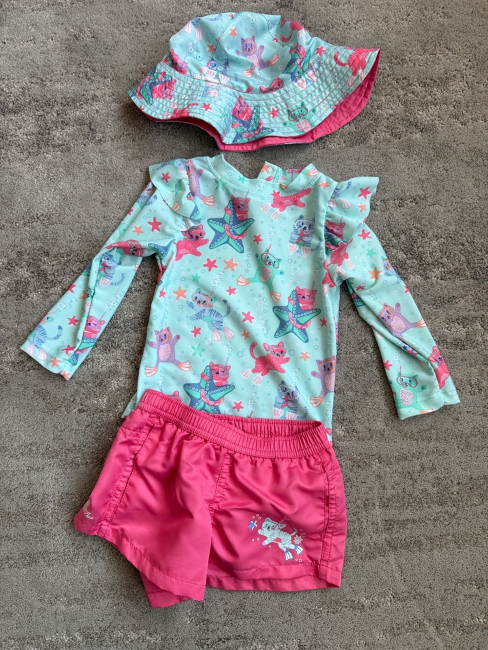 UV SKINZ bathing suit with matching hat